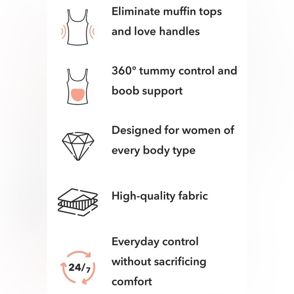 🌙 B110 - Shapermint Essentials All Day Every Day Scoop Neck Cami - Picture 4 of 6